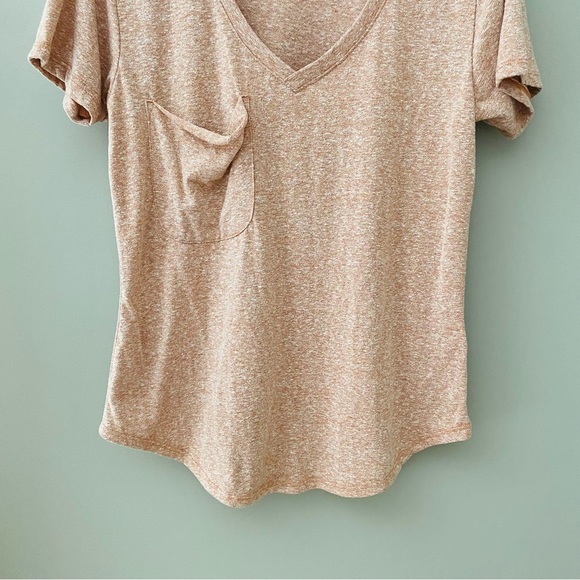 Z Supply V-Neck Tee Shirt Peach Sz Small - Picture 3 of 9